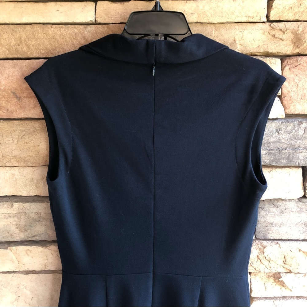 Banana Republic dark navy blue sleeveless dress 10 - Picture 7 of 13